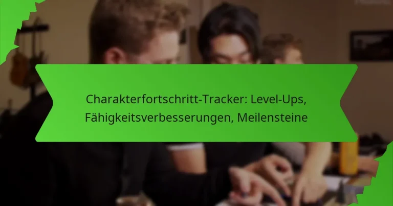 Charakterfortschritt-Tracker: Level-Ups, Fähigkeitsverbesserungen, Meilensteine