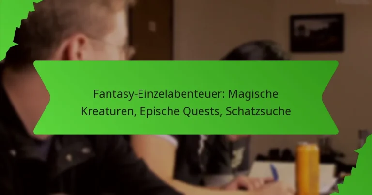 Fantasy-Einzelabenteuer: Magische Kreaturen, Epische Quests, Schatzsuche
