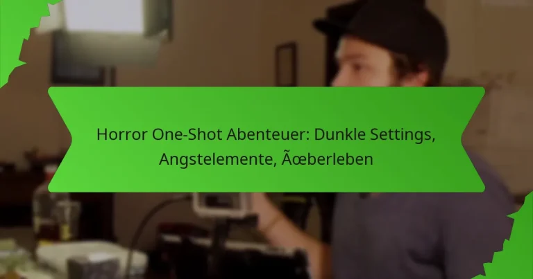Horror One-Shot Abenteuer: Dunkle Settings, Angstelemente, Überleben