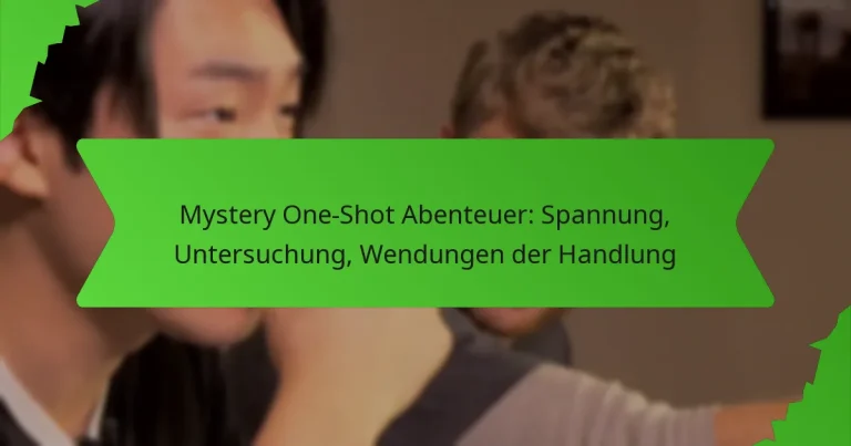 Mystery One-Shot Abenteuer: Spannung, Untersuchung, Wendungen der Handlung